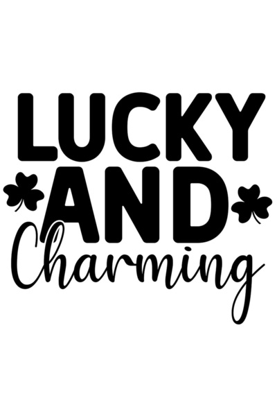 StoryGift Romania Sticker Eticheta 40CM Exterior cu trifoi si textul "Lucky a...