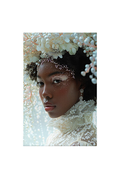 StoryGift Romania Tablou Canvas Puterea Perlelor Contrastul Dintre Alb Și Neg...