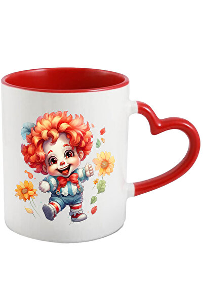 StoryGift Romania Cana cu un copilas clovn | ilustratie | flori | comic | amu...