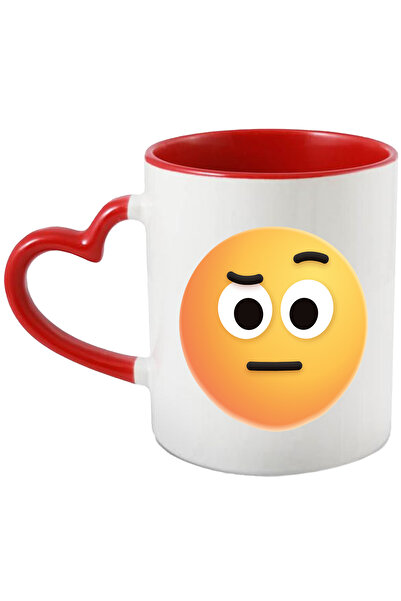 StoryGift Romania Cana Cu Emoticon, Emoji, Confuz, Multicolor 330 ml, Ceramic...