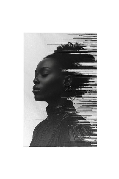 StoryGift Romania Tablou Canvas Glamul Negresei Un Spirit Aventuros Pe Drumurile Libertății Rochie Cu Pliuri , Pi