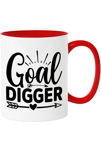 StoryGift Romania Mug for women who "dig" hard to achieve their goals with Handle, With, STG