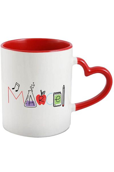 StoryGift Romania Mug With The Name Marcel, And Funny Message, Curious, Sociable, Galagio, 330ml, Ceram, With,STG