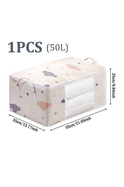 Choice 1PCS 50L Quilt Clothes Big Capacity Storage Bag Quilt Bedding Storage Closet Organizer Wardrobe Orga