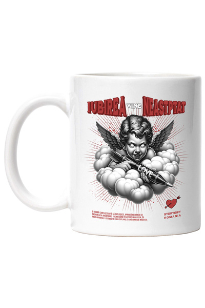 StoryGift Romania Cana Iubirea vine neasteptat inger diavol cu arma, 330ml, C...