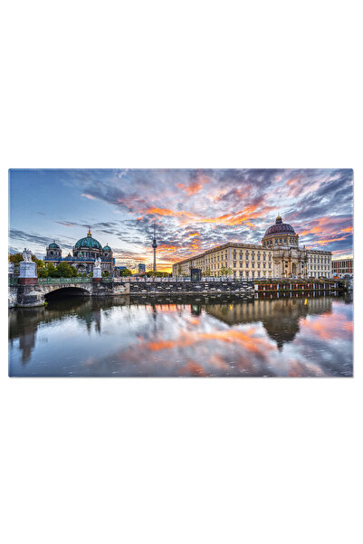 StoryGift Romania Tablou Canvas Palatul Orasenesc Berlin Cu Turnul De Televiz...