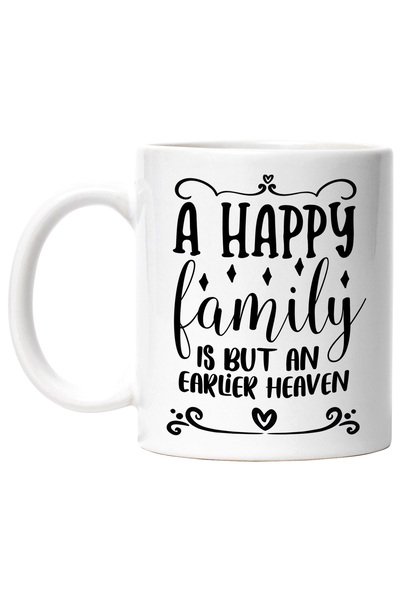 StoryGift Romania Cana cu mesaj din care reiese ca o familie fericita e ca un Rai pe pamant cu Man, Cu ,STG