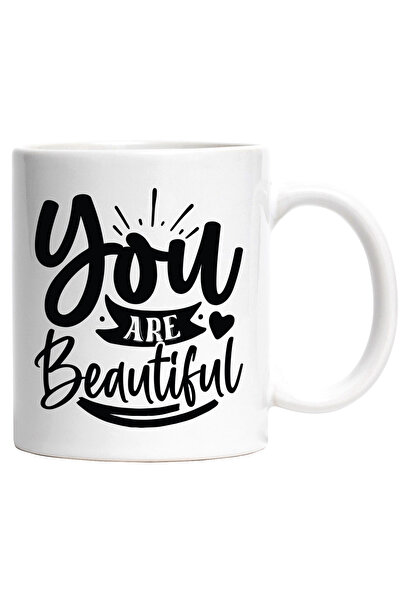 StoryGift Romania Cana cu inimioara si textul "You are beautiful" - tu esti f...