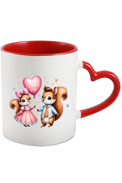 StoryGift Romania Cana cu 2 veverite fericite | ilustratie | Valentine's Day ...