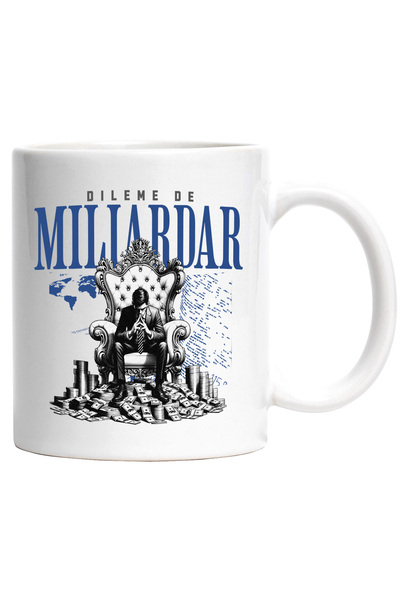StoryGift Romania Cana om suparat pe tron dileme de miliardar bani, 330ml, Ce...
