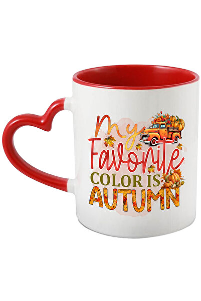 StoryGift Romania Cana cu mesajul "My favorite color is Autumn", toamna, ilus...