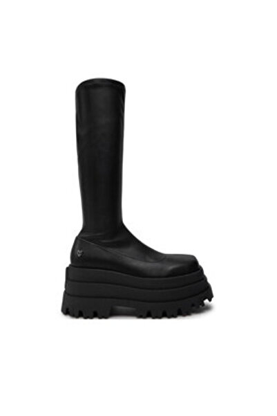 NAKED WOLFE cizme de damă POLIURETAN (PU) negre