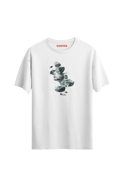 Eastek Μπλουζάκι με τυπωμένο σχέδιο Unisex με σπασμένο πρόσωπο