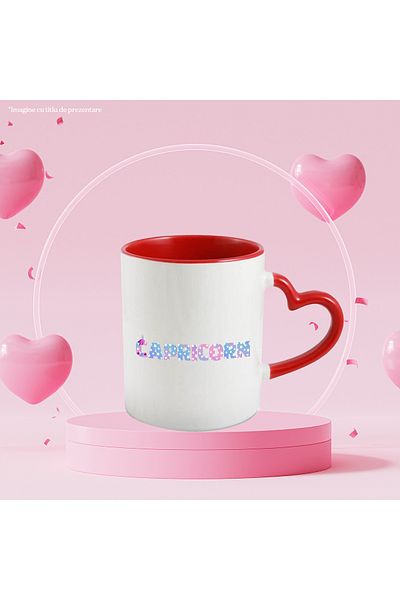 StoryGift Romania Mug With Name Capricorn, Unicorn, Princess, Fairytale, Cute, 330ml, Ceramic, With,STG.