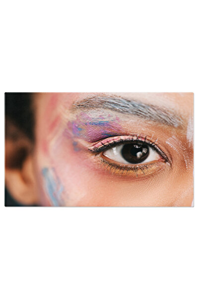 StoryGift Romania Tablou Canvas Arta Culorilor Femeie African American Cu Str...