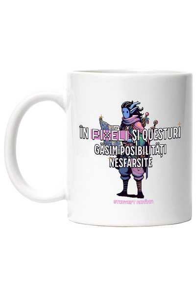 StoryGift Romania Mug in pixels and quests we find endless possibilities vide...