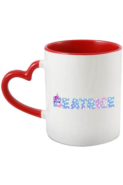 StoryGift Romania Mug With Name Beatrice, Unicorn, Princess, Fairytale, Cute, 330ml, Ceramic c, With, STG.