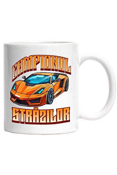 StoryGift Romania Cana campionul strazilor masina de curse portocalie viteza,...