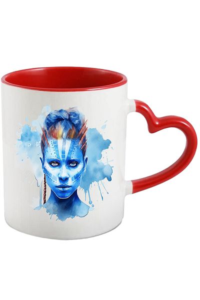 StoryGift Romania Mug With Eywa, Avatar, Character, Movie Lovers, Fantasy, Portrait, Multicolor, With,STG