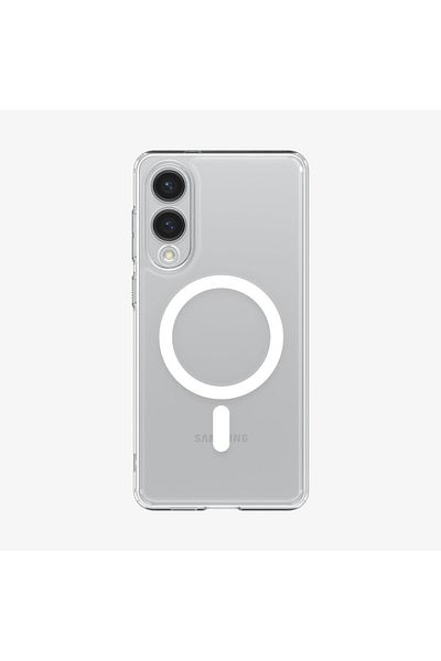 Spigen Ultra Hybrid MagFit for Samsung Galaxy S25 EDGE case cover [MagSafe compatible] - Clear White