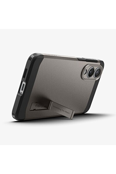 Spigen Tough Armor MagFit AI for Samsung Galaxy S25 EDGE case cover [MagSafe Compatible] - Gunmetal