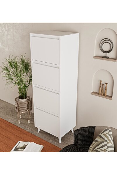 FUHO Mely Çok Amaçlı Dolap-Ekmeklik Beyaz