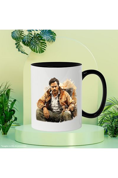 StoryGift Romania Mug With Pedro Pascal, Joel Miller, The Last Of Us, Character, Multicolor 330 ml, , With