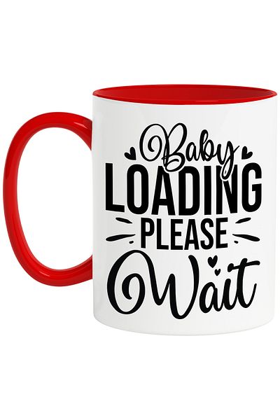 StoryGift Romania Mug with the message "Baby loading, please wait" - the baby is loading, please wait, With,STG