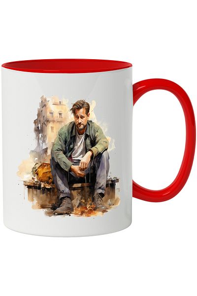 StoryGift Romania Pedro Pascal Mug, The Last Of Us, Actor, Celebrity, Multicolor 330 ml, Ceramic, With ,STG