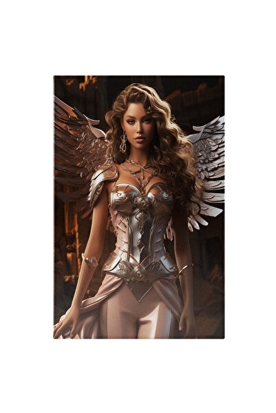 StoryGift Romania Tablou Canvas: Portret Feminin Fantastic Imbracata In Armur...