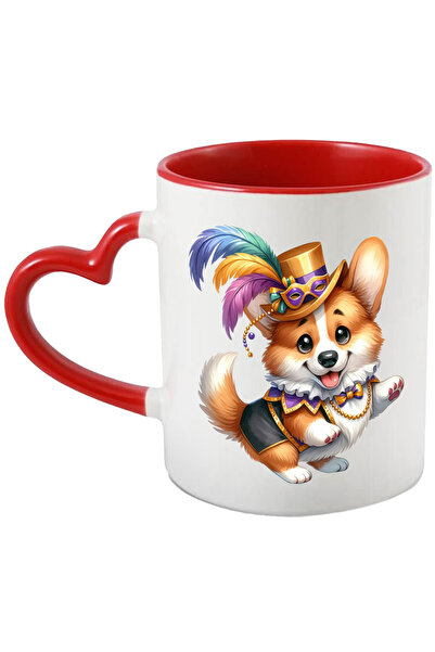 StoryGift Romania Cana cu un catel care danseaza, ilustratie, palarie de circ...