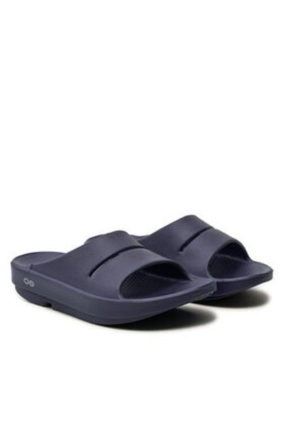 Oofos men's flip flops OOAHH blue