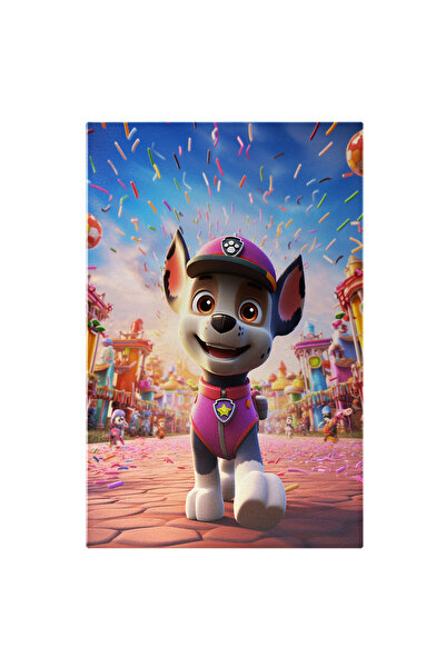 StoryGift Romania Tablou Canvas: Personaj Cățel La Paradă Și Confetti- Desen ...