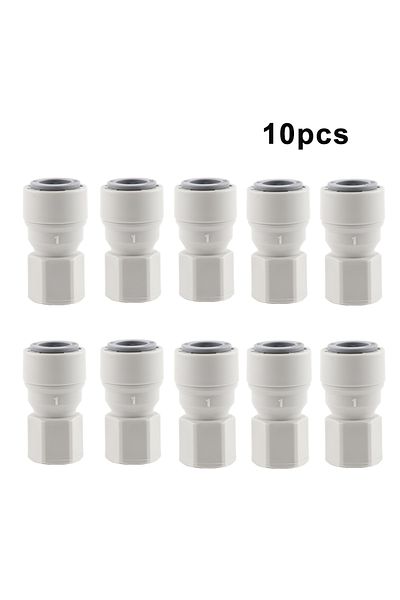 Choice 10pcs Plastic Speedfit 3/8" X 1/4" Ffl Push-fit Connectors For Homebrew Corny/cornelius Keg