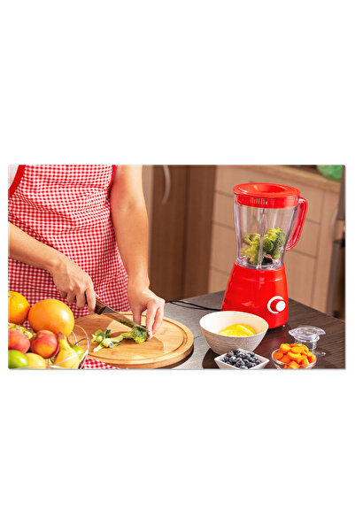 StoryGift Romania Tablou Canvas Femeia Care Taie Broccoli Pentru Supa De Legu...