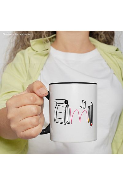StoryGift Romania Mug With Name Emil, and Funny Message, Curious, Sociable, Galagio, 330ml, Ceramic, With,STG