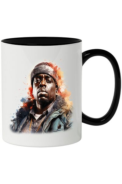 StoryGift Romania Mug With The Notorious B.I.G., Celebrity, Rapper, Artist, Multicolor 330 ml, Ce, Cu,STG