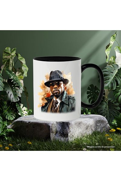 StoryGift Romania Mug With Nate Dogg, Artist, Rapper, Musician, Celebrity, Multicolor 330 ml, Ceramic, With ,STG
