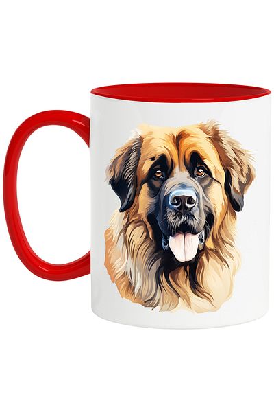 StoryGift Romania Mug with a happy dog, illustration, tongue out, furry, for lovers of , With ,STG