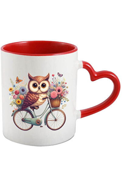 StoryGift Romania Cana cu o bufnita care se plimba cu bicicleta | ilustratie ...