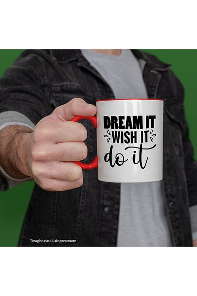 StoryGift Romania Mug with a message that encourages you to start doing the things you dream of with , With ,STG.