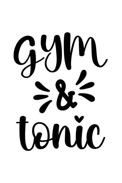 StoryGift Romania Sticker Autocolant 70CM Exterior pentru pasionatii de sala cu textul in limba engleza "Gym & t