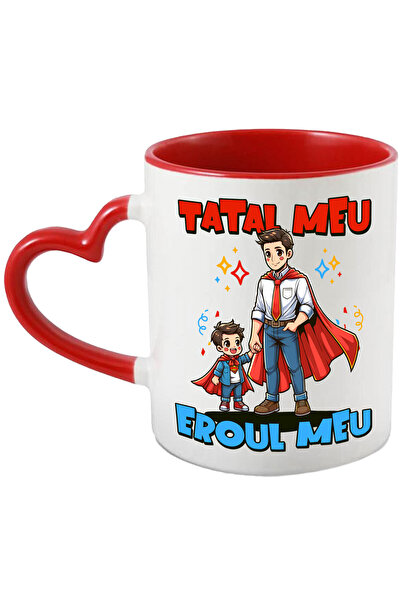 StoryGift Romania Cana cu Barbat Costum Super erou Copii Fiu Text Super tata ...