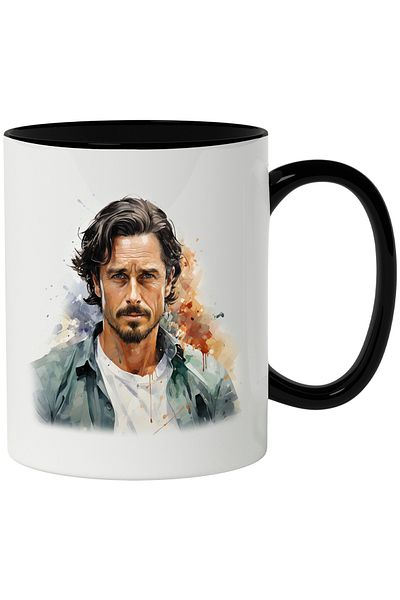 StoryGift Romania Mug With Matthew McConaughey, Actor, Celebrity, Multicolor 330 ml, Ceramic with , With ,STG