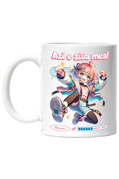 StoryGift Romania Cana Fata stil anime vesela text Azi e ziua mea! Aniversare...
