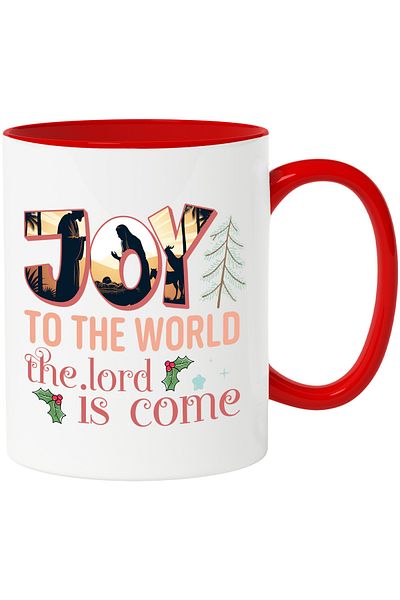 StoryGift Romania Mug with the Nativity scene with the message "Joy to the world, The Lord is come",, With ,STG