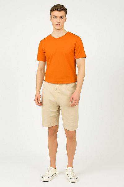 nacar çarşı Men's Solid T-Shirt – Medium Fabric, Comfort Fit, Wide Cut, Suitable for Daily Wear