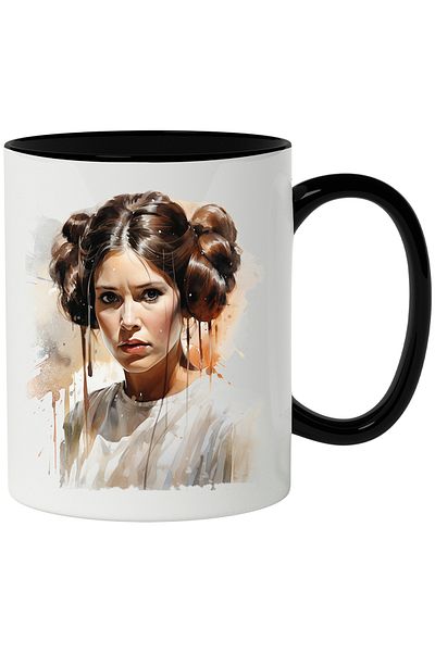 StoryGift Romania Princess Leia Mug, Star Wars, Character, Sci Fi, Portrait, Multicolor, With,STG