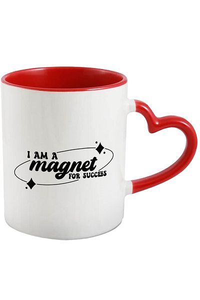 StoryGift Romania Mug with the message "I am a magnet for success" - I am a magnet for success with, With, STG.