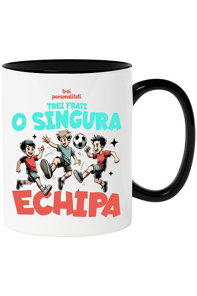 StoryGift Romania Mug three brothers three personalities one team, 330ml, Ceramic with Handle, With, STG